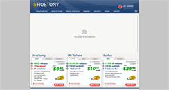 Desktop Screenshot of hostony.com